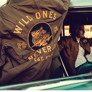 P&co military green bomber jacket men’s medium